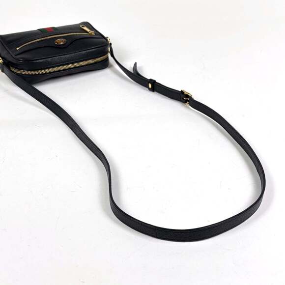 GUCCI Authentic Black Leather Shoulder Bag - Picture 6 of 8